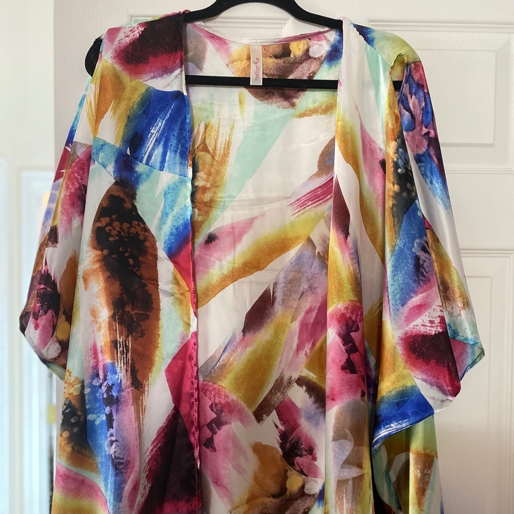 Multi color kimono